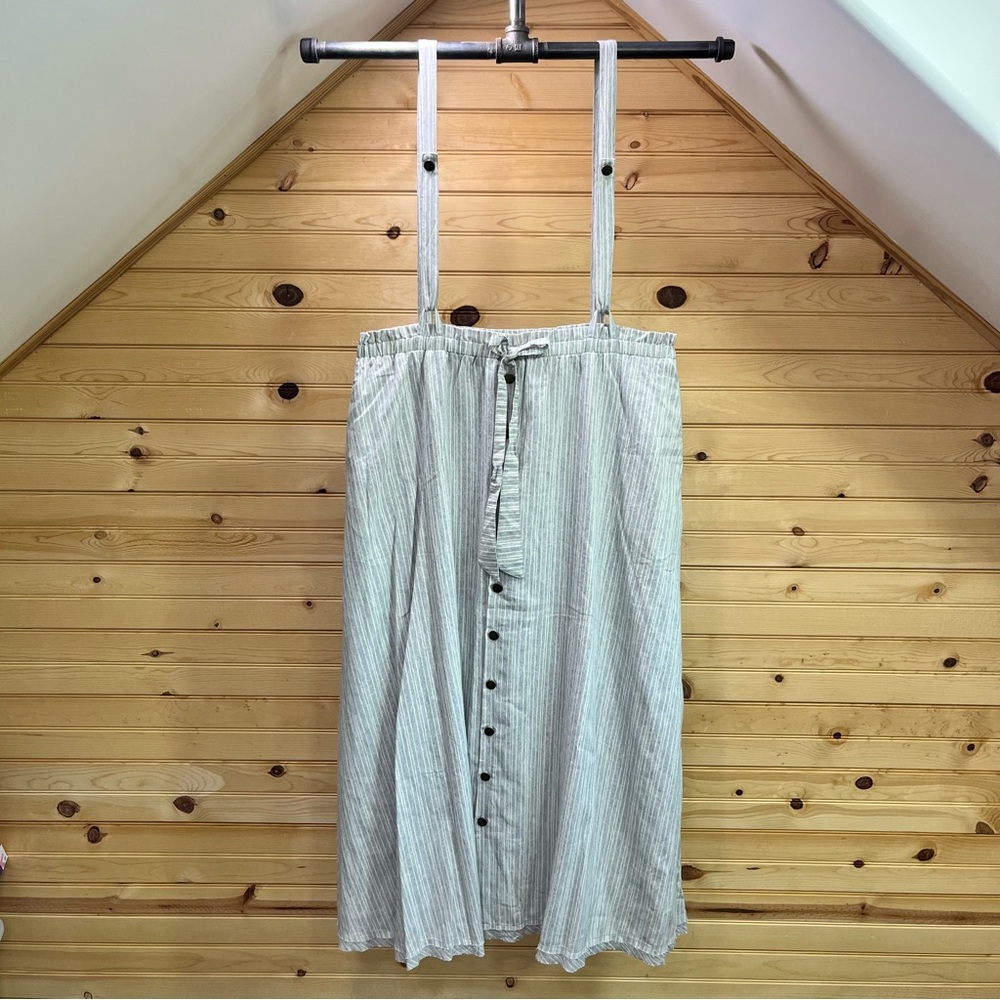 Storia Striped Suspender Skirt Size Medium